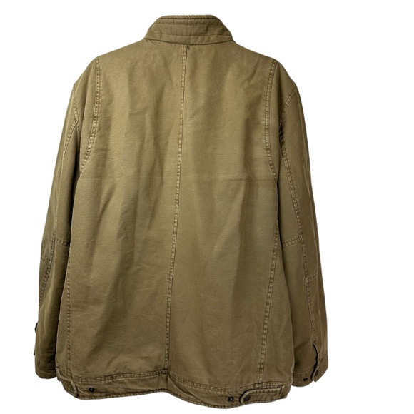 Levi’s Canvas Quilted Utility Trucker Jacket Brown Size XXL - Picture 5 of 11